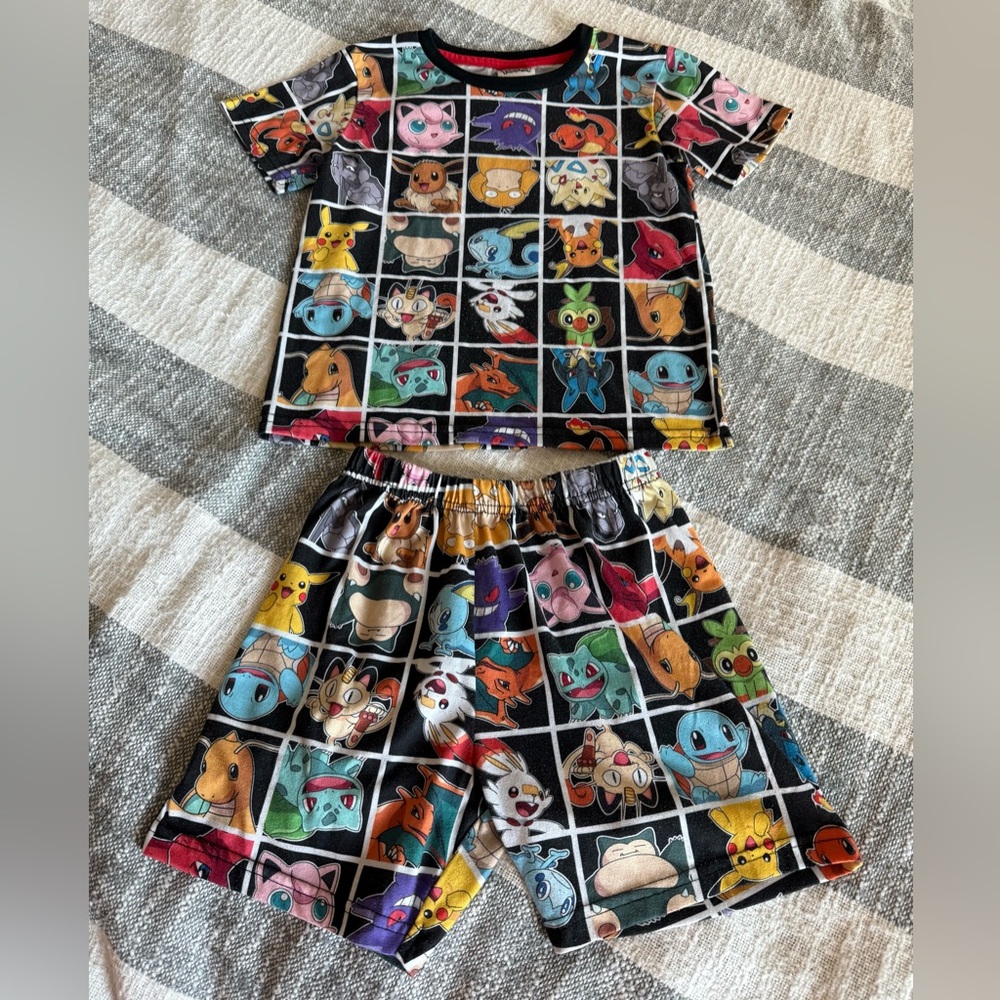 Pokémon Boys Toddler PJs Short Sleeve /Shorts Please see pics for Measurements